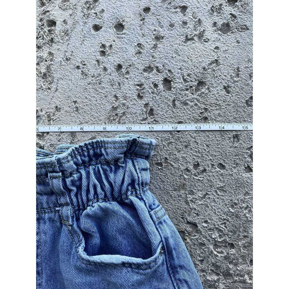 Zara Zara Women's Paper bag Style Waist Jeans Blu… - image 5