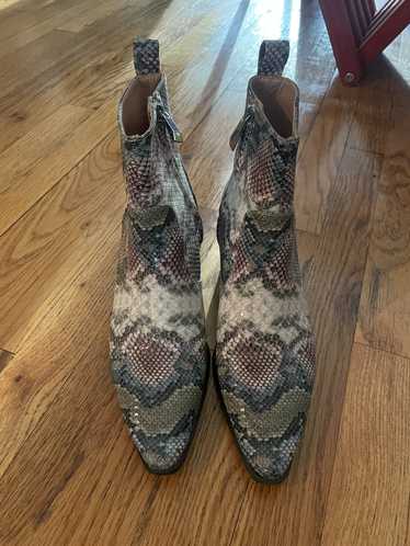 Zara Zara multi color croc booties