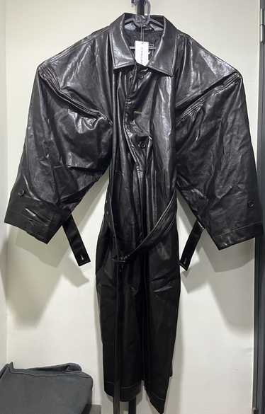 Y/Project Y Project Leather Coat Wire