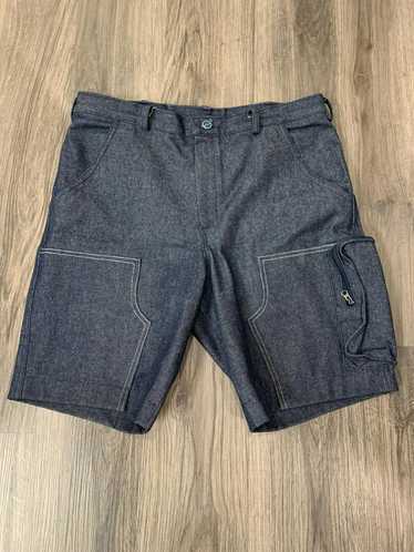 Vintage Sun River Jorts Denim Cargo Shorts Hiking Jorts 40 Pockets