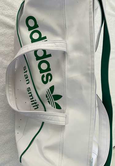 Adidas Adidas White Leather Gym Bag w/ Stan Smith 