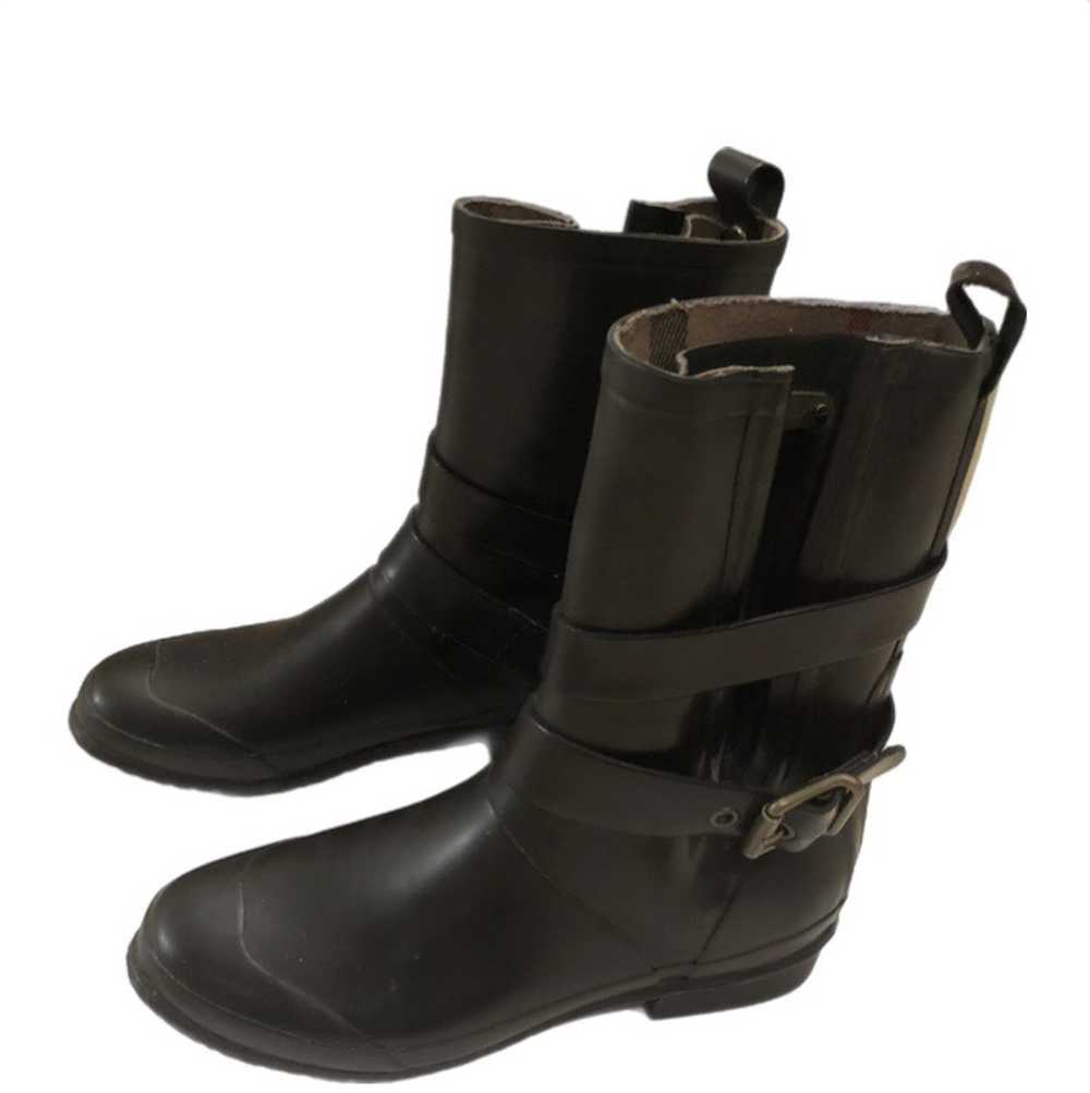 Burberry Burberry Black Buckle Rainboots With Pla… - image 3