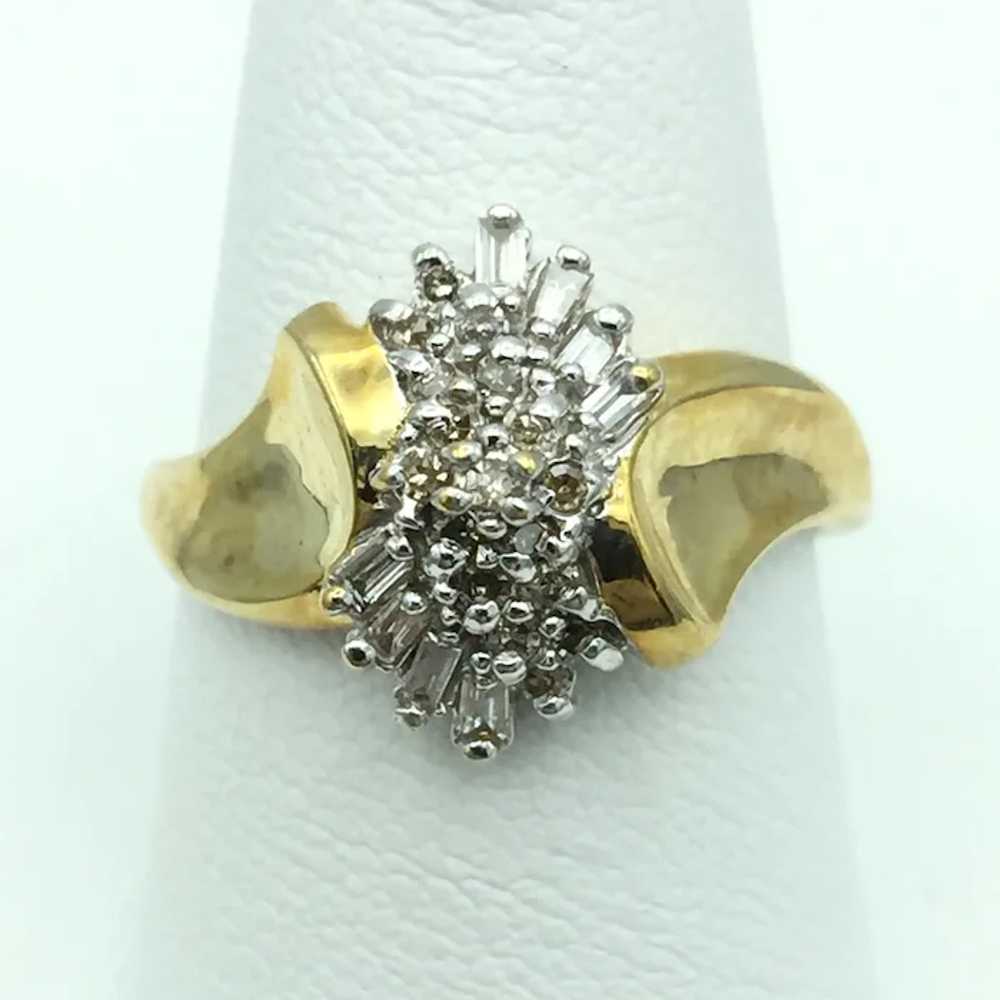 10KY 0.50ctw Diamond Fashion Ring - image 2
