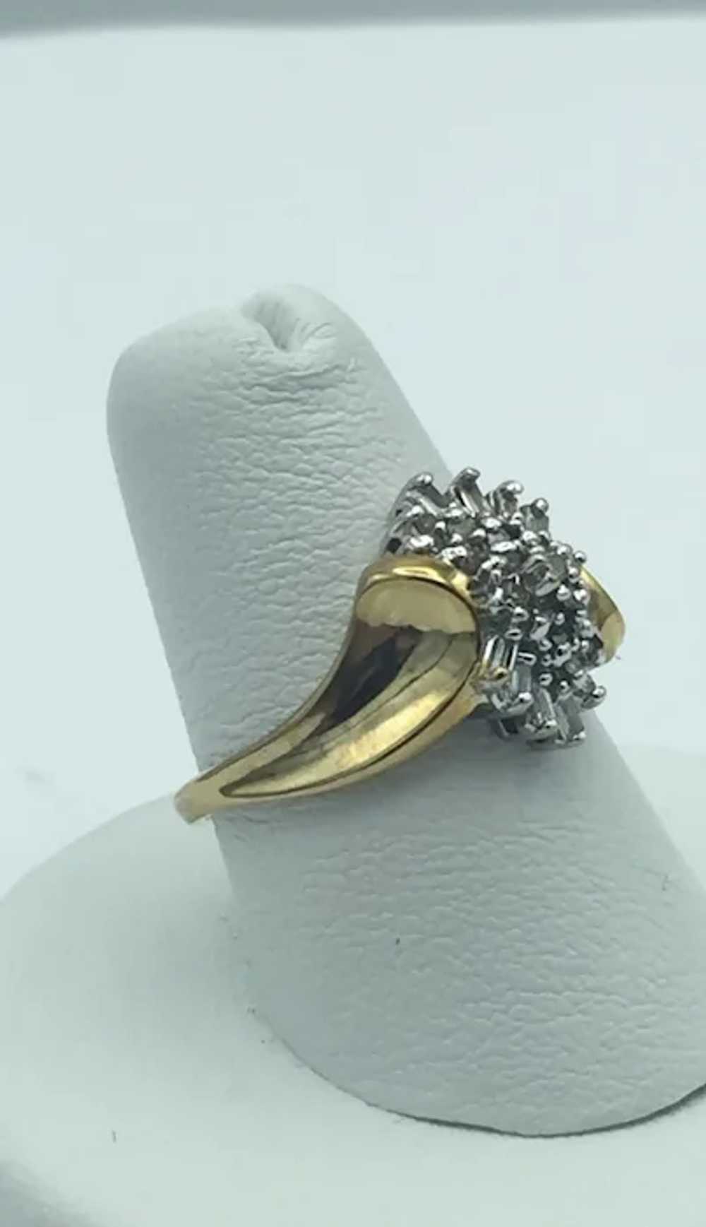 10KY 0.50ctw Diamond Fashion Ring - image 3