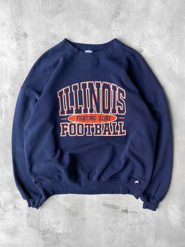 University of Illinois Football Sweatshirt 90's -… - image 1