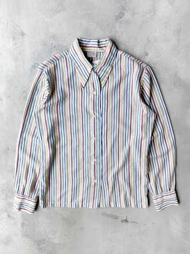 Colorful Striped Shirt 70's - Medium / Large - image 1