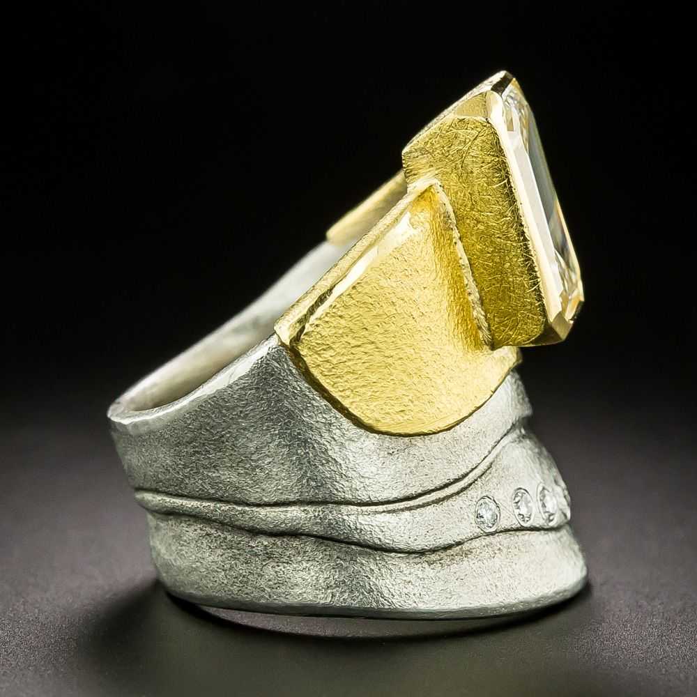 Atelier Zobel 3.47 Carat Emerald Cut Diamond Ring… - image 2