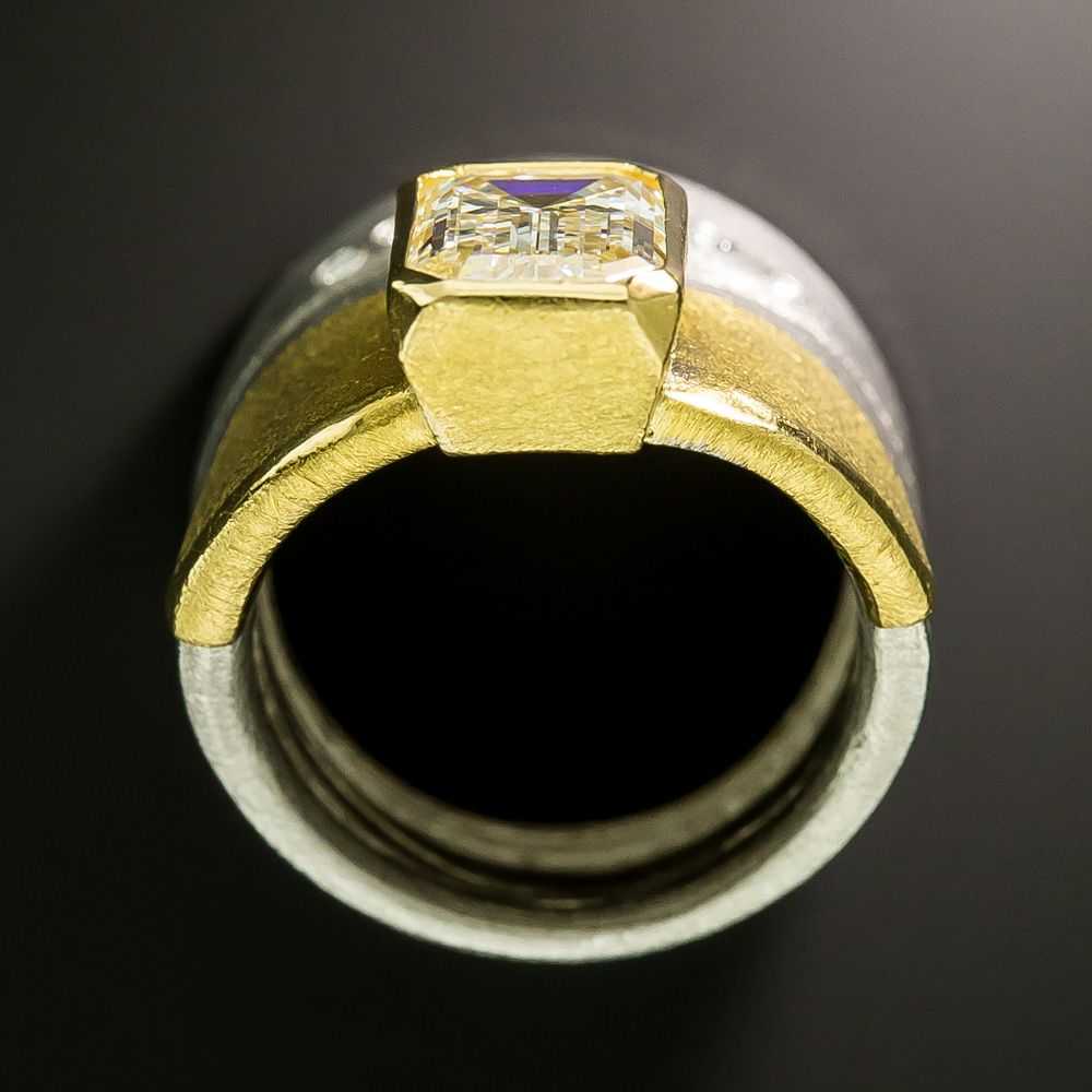 Atelier Zobel 3.47 Carat Emerald Cut Diamond Ring… - image 3