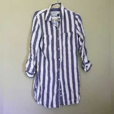 Rails Julian Libson Stripe Collared Button Down T… - image 1
