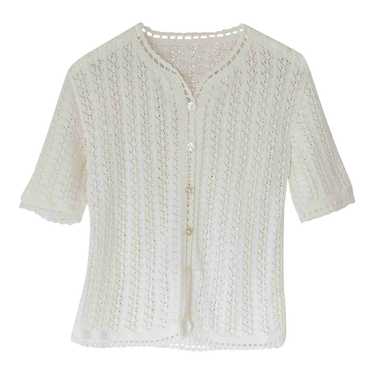Wool cardigan - Hand knitted crochet cardigan (no… - image 1