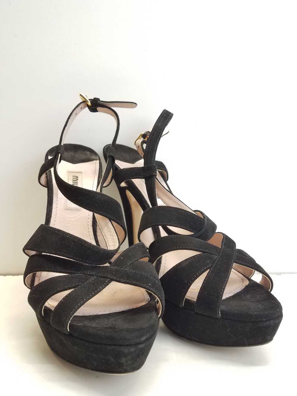 Miu Miu Women's Black Heels Size 5.5 w/ COA - image 3
