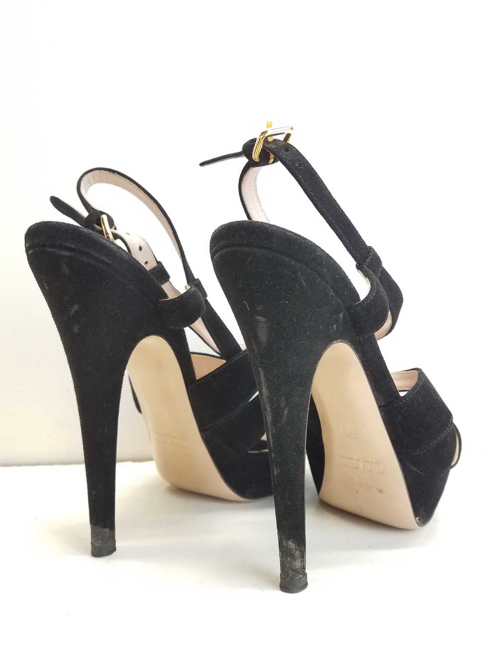 Miu Miu Women's Black Heels Size 5.5 w/ COA - image 4