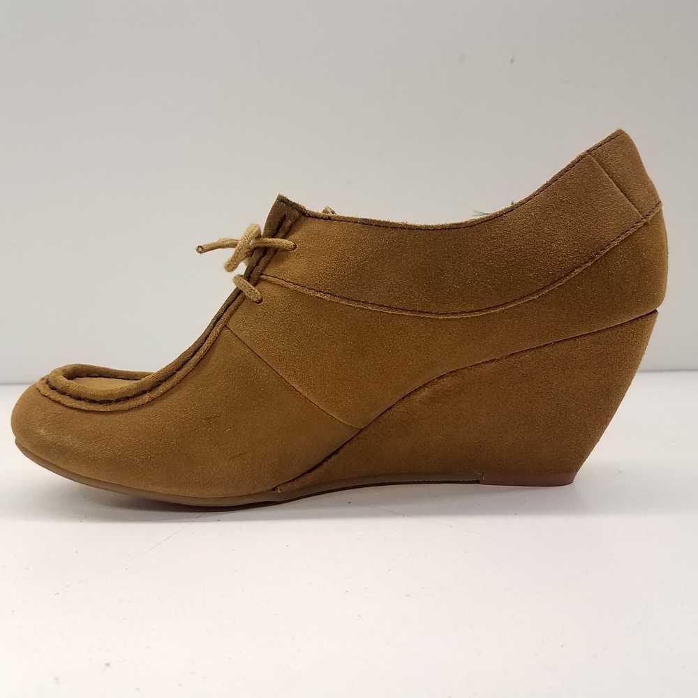 BC Atmosphere Tan Suede Wedged Heeled Shoes Women… - image 2