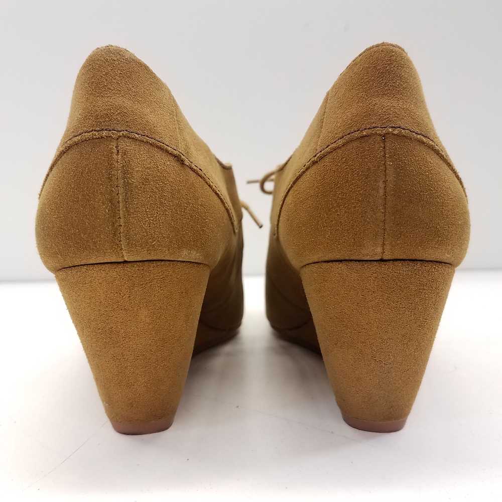 BC Atmosphere Tan Suede Wedged Heeled Shoes Women… - image 4