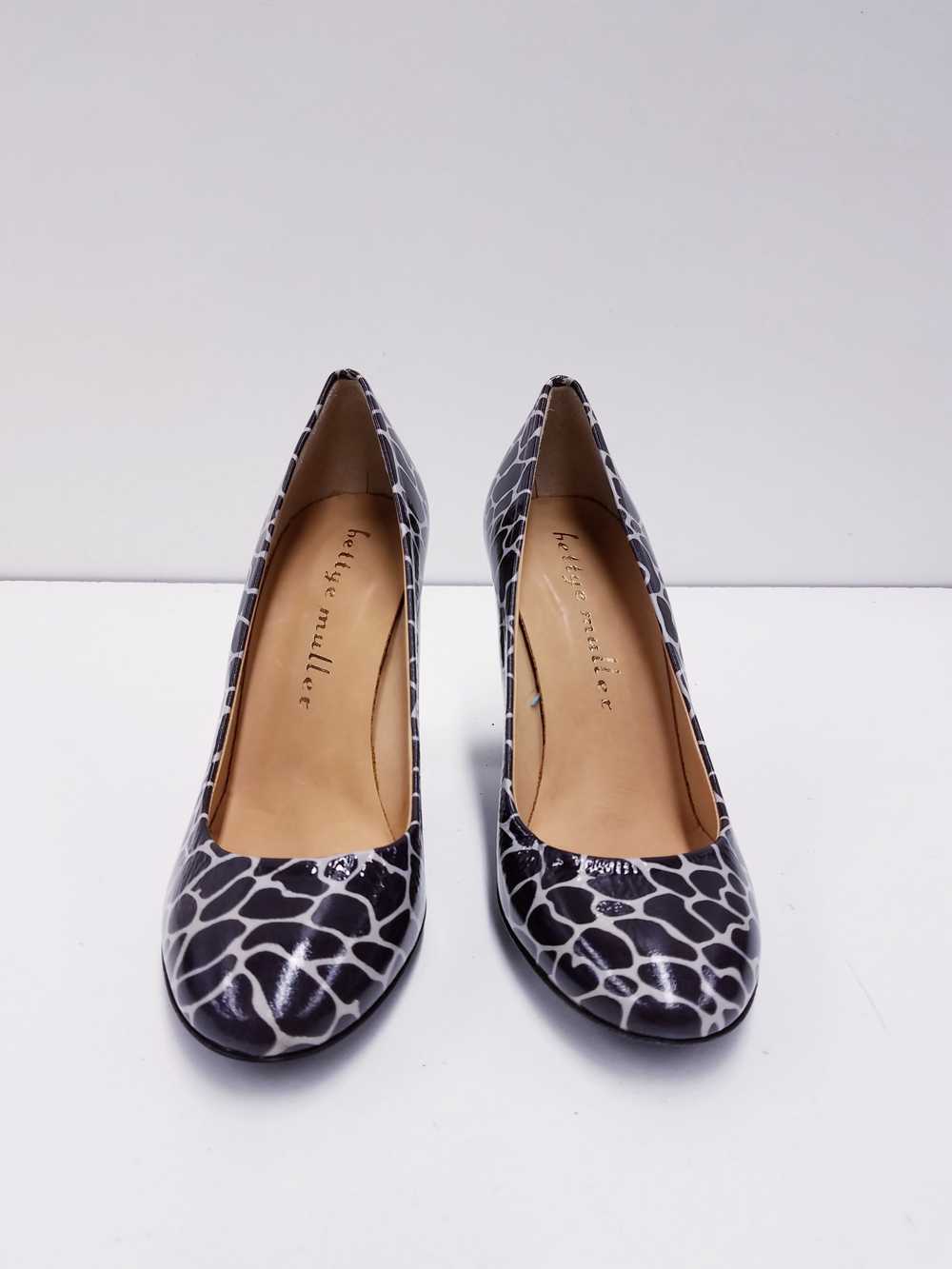Bettye Muller Italy Leopard Print Patent Leather … - image 3