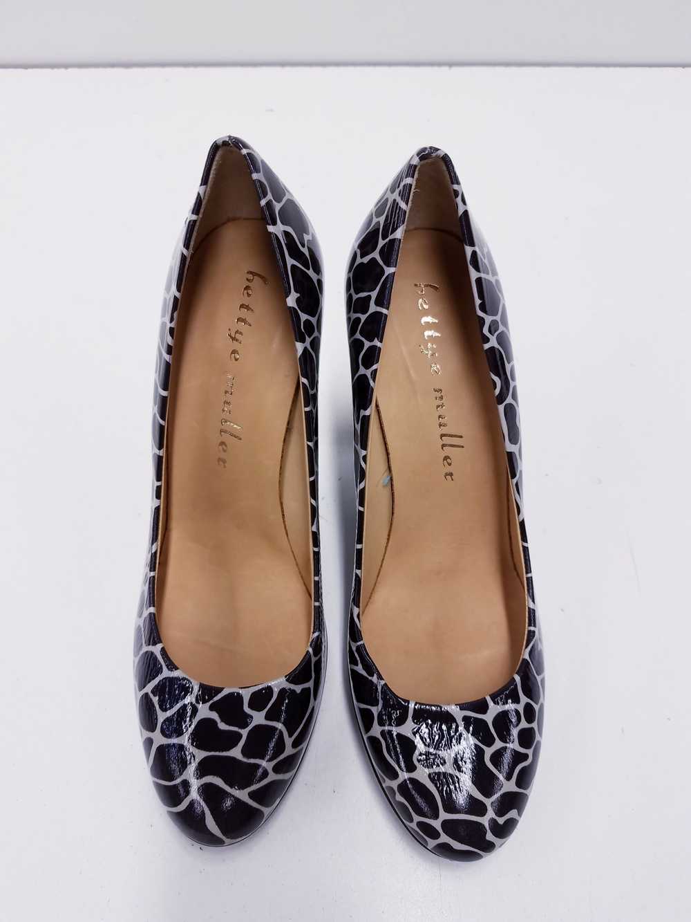 Bettye Muller Italy Leopard Print Patent Leather … - image 7