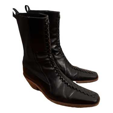 Haider Ackermann Leather western boots