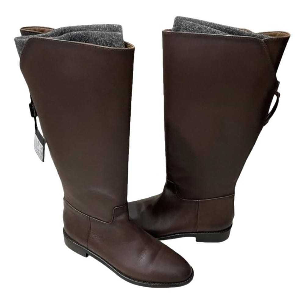 Massimo Dutti Leather riding boots - image 1