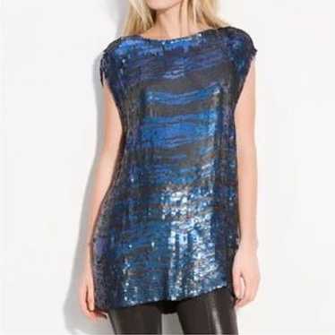 Pierre Balmain Sequin Zebra Stripe Tunic - image 1