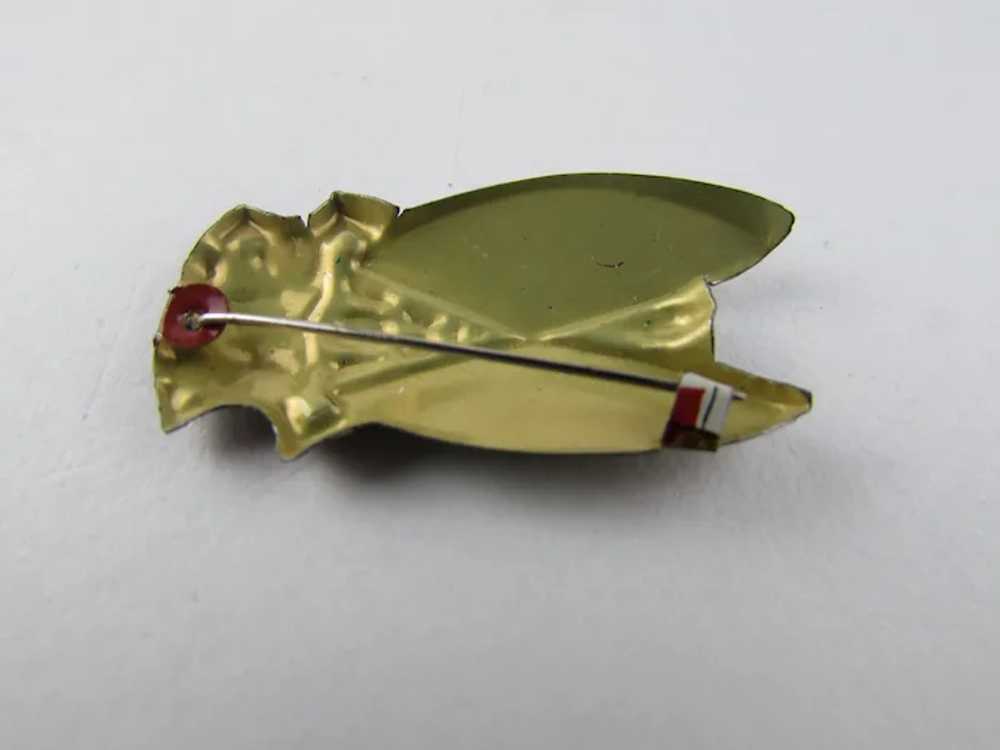 Very Early Unique Enamelled Bug Pin - image 8