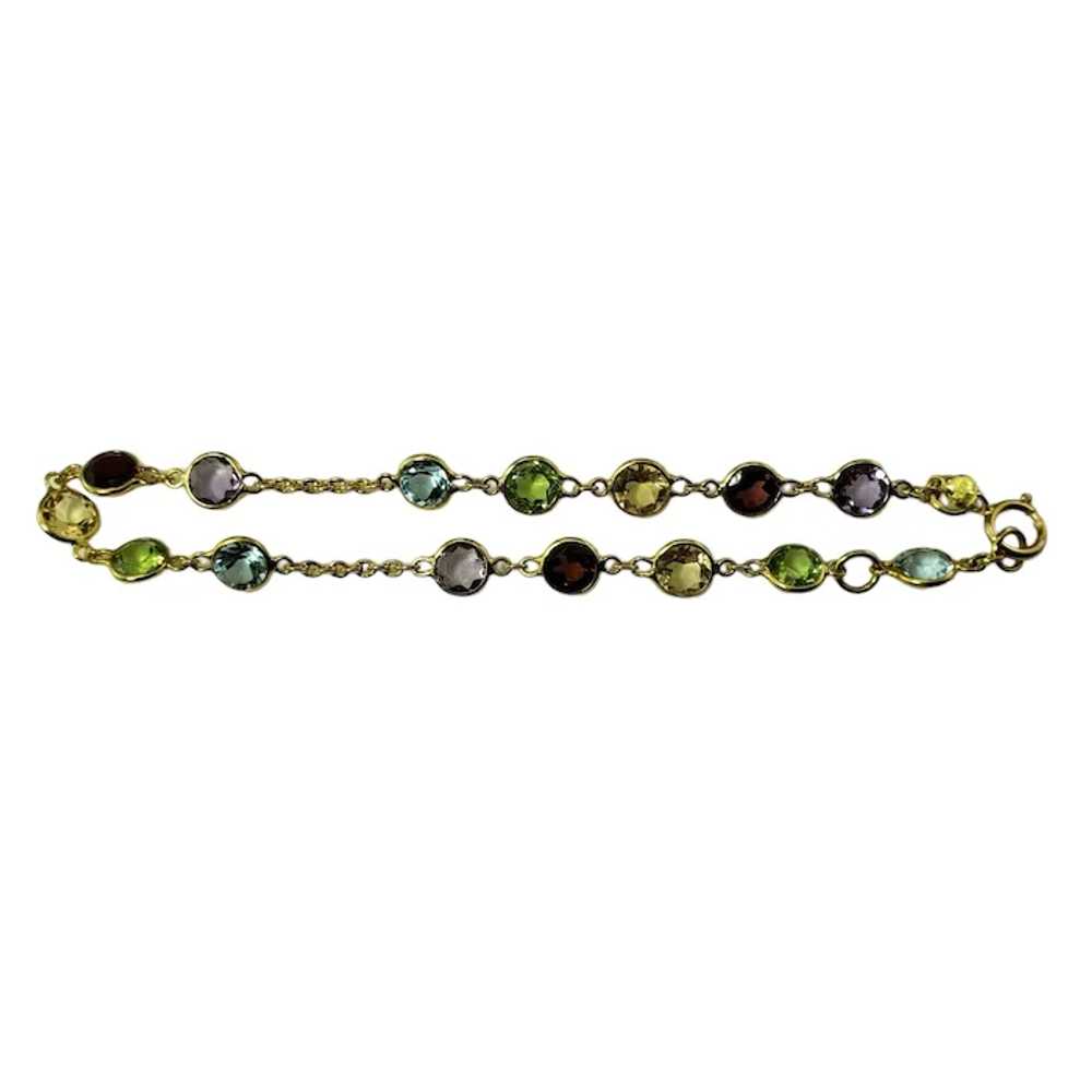 18 Karat Yellow Gold Gemstone Bracelet JAGi Certi… - image 3