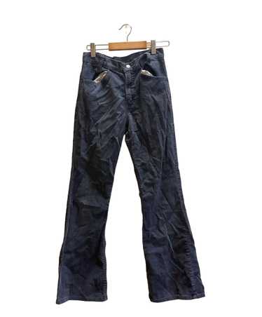 Vintage Vintage 70s Wide Leg Bell Bottom Corduroy Pants Navy USA