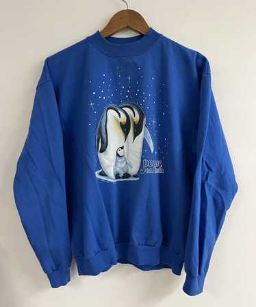 Vintage penguin animal sweatshirt - Gem