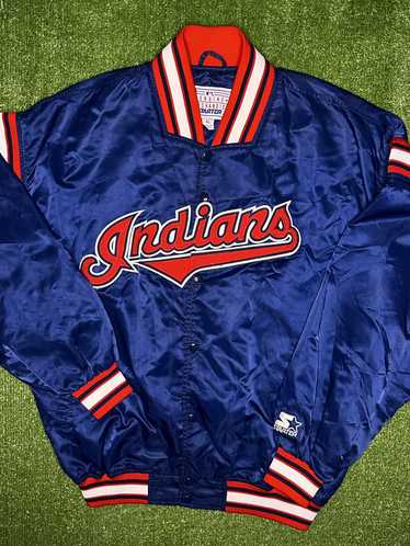 Starter Vtg 90s Starter Cleveland Indians Satin Bo