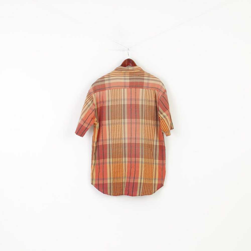 C&A C&A Men M Casual Shirt Checkered Orange 10353 - image 6