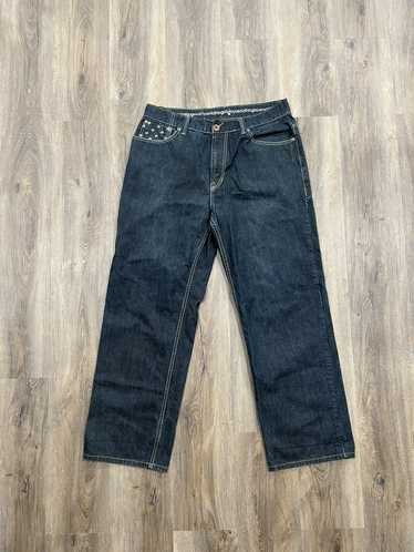 Y2K Dark Wash Baggy on sale High Waisted Jeans Enyce Jeans by Sean Combs