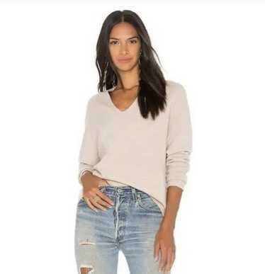 Vince Vince Cream Cashmere V-Neck Sweater