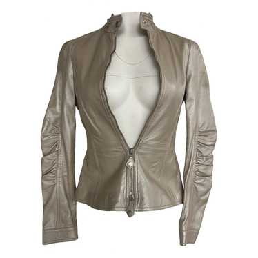 Emporio Armani Leather biker jacket