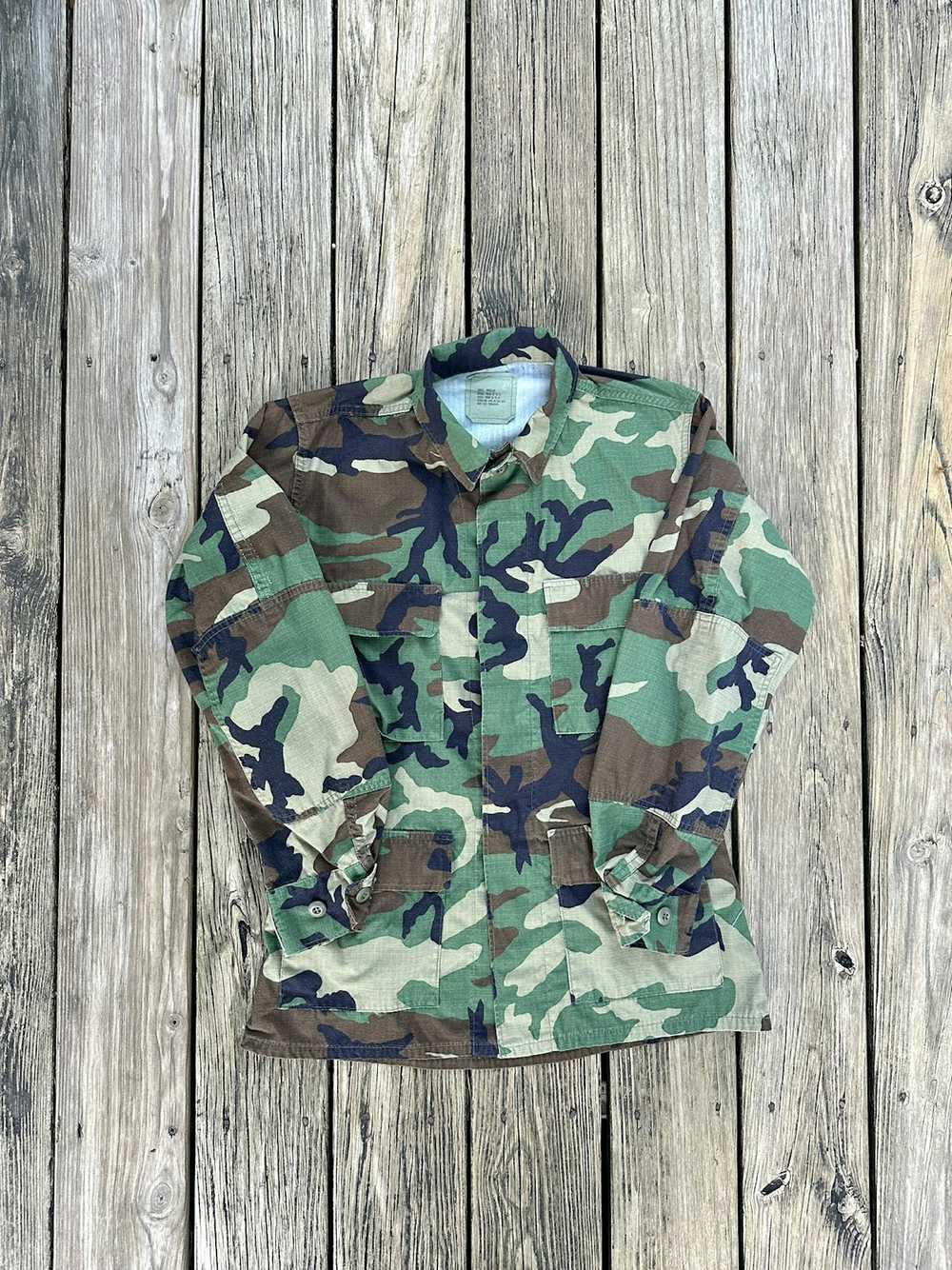 Military Camo Military Button-Up Shirt - image 1