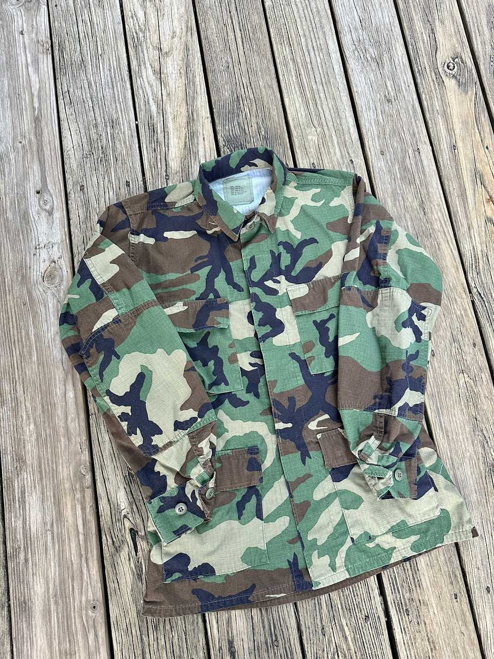 Military Camo Military Button-Up Shirt - image 2