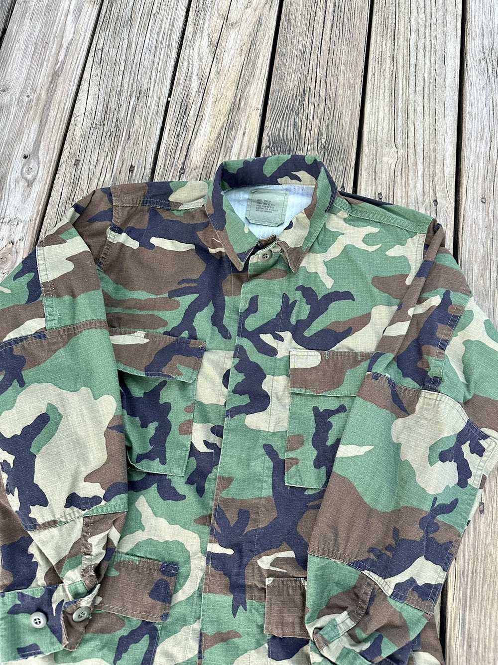 Military Camo Military Button-Up Shirt - image 3