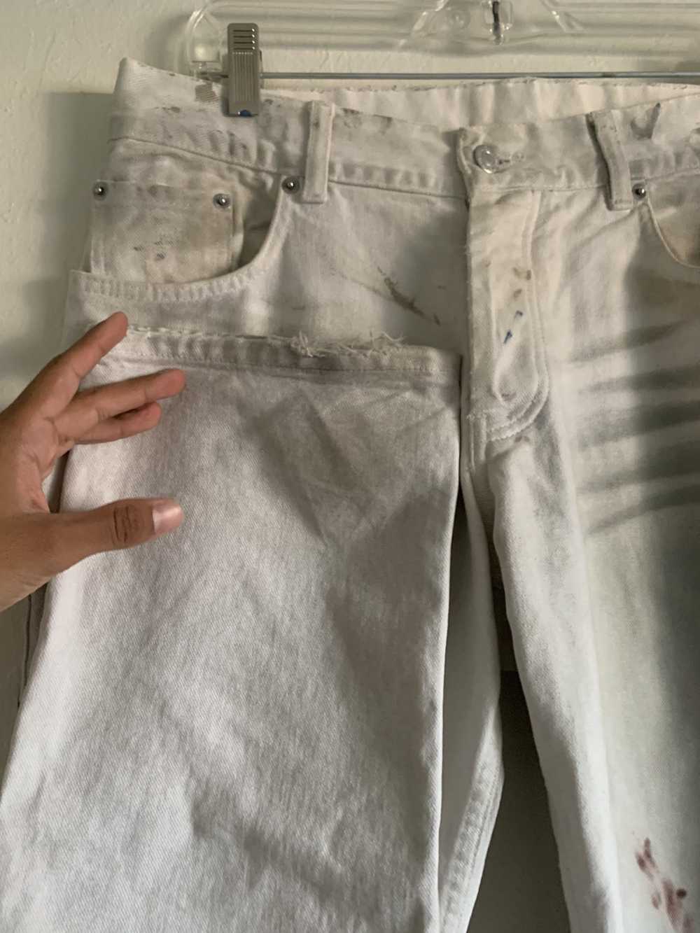 Helmut Lang White Painter Denim - image 5