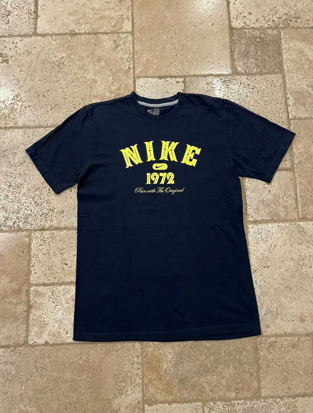 Nike × Streetwear × Vintage Vintage Nike Navy / Y… - image 1