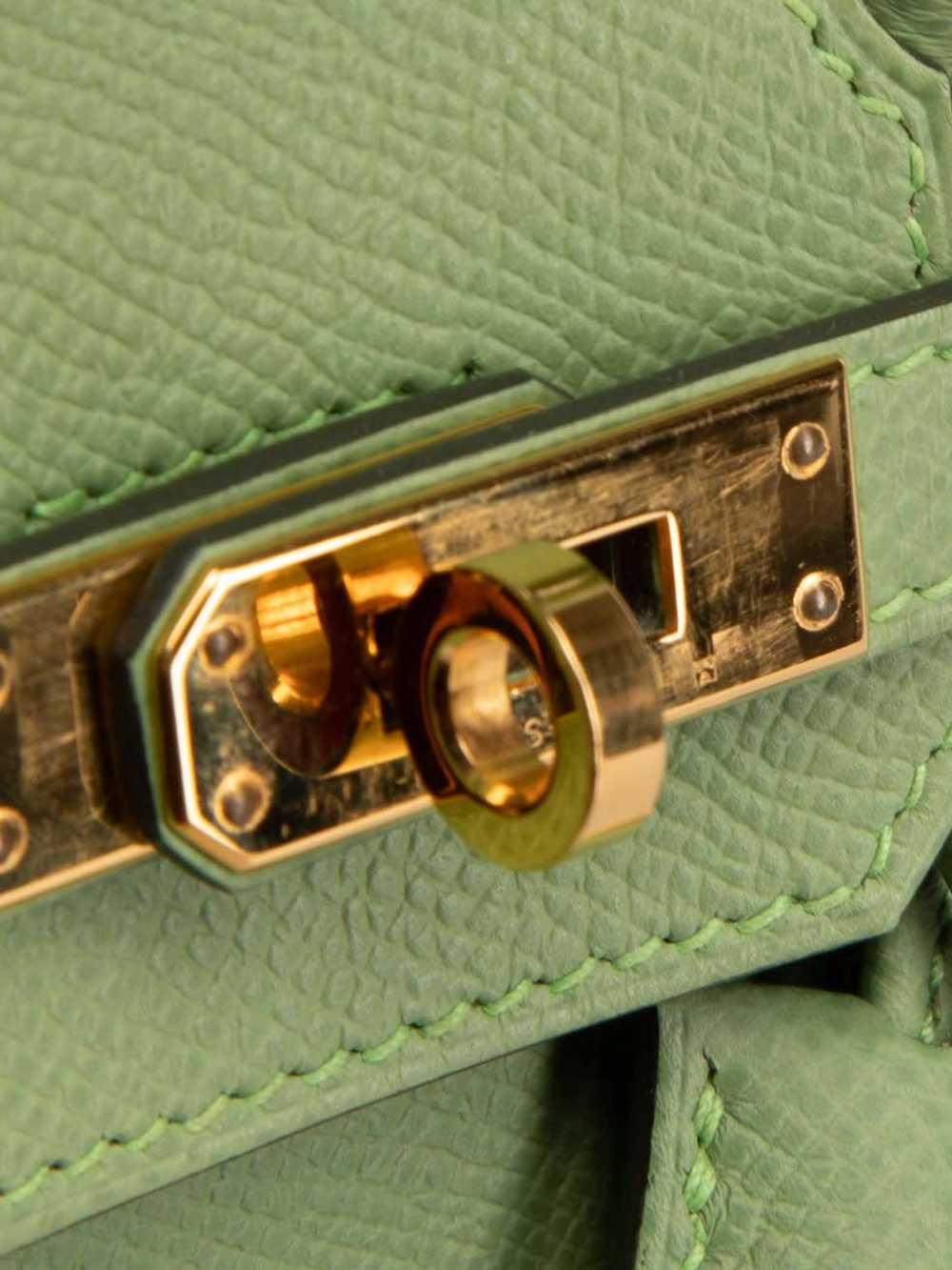 Hermes 2021 Vert Criquet Epsom Leather Sellier GH… - image 7