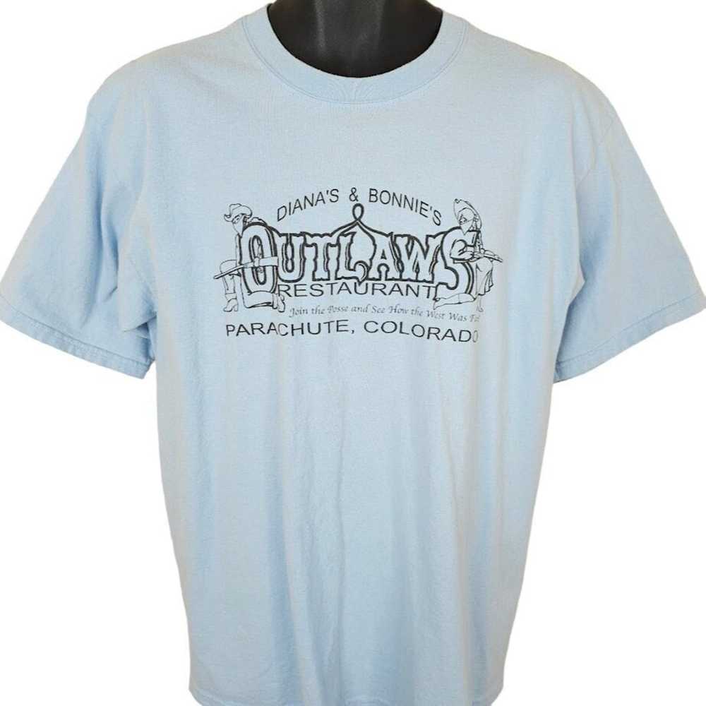 Vintage Outlaws Restaurant T Shirt Vintage Y2K Pa… - image 1