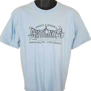 Vintage Outlaws Restaurant T Shirt Vintage Y2K Par