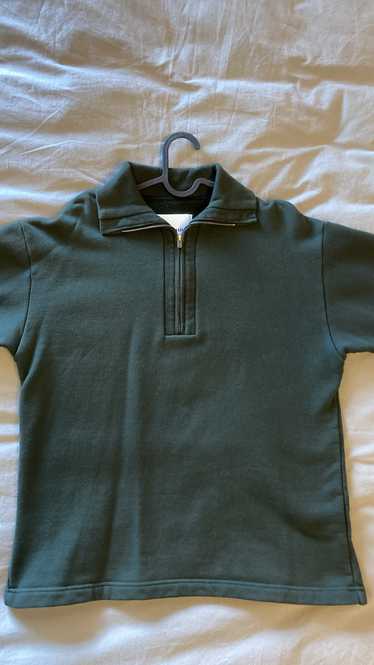 And Austin Mock Neck Half Zip (Forest Green)