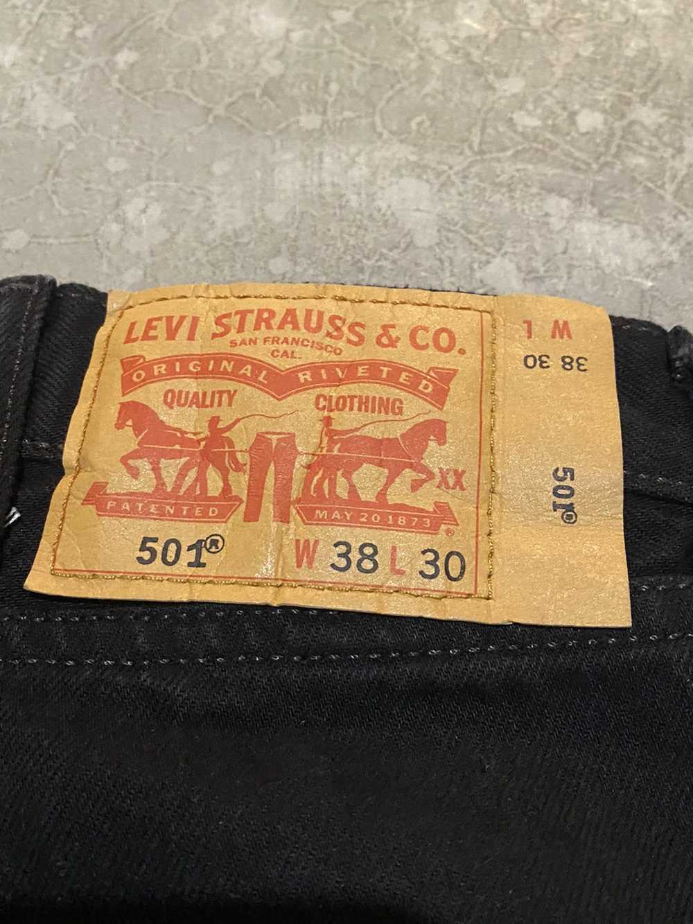 Levi's × Streetwear × Vintage Black Levi 501 Bagg… - image 8