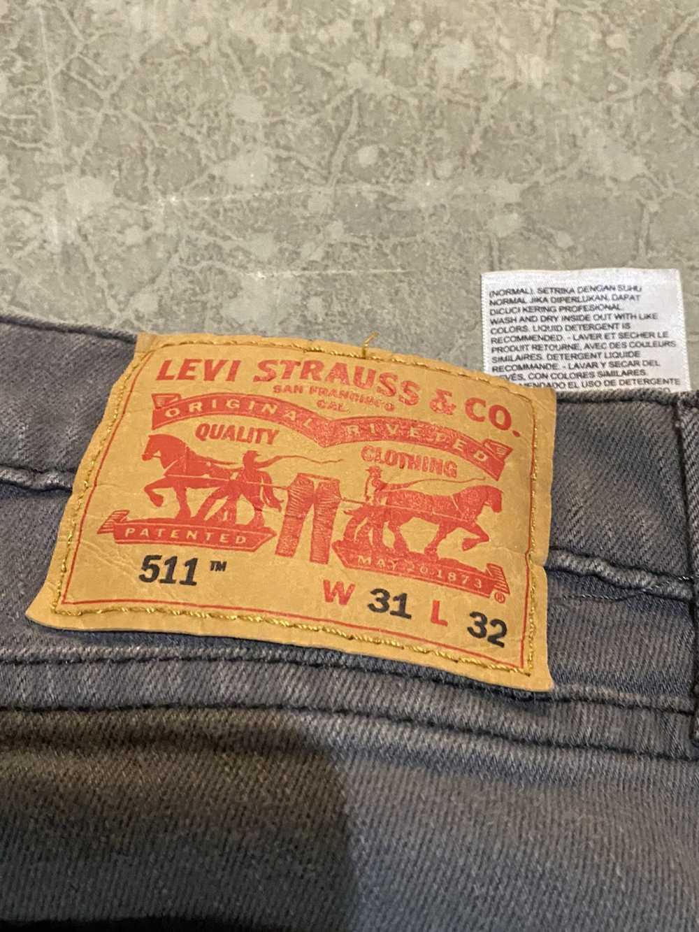 Levi's × Streetwear × Vintage Grey Levi 511 Jeans… - image 10