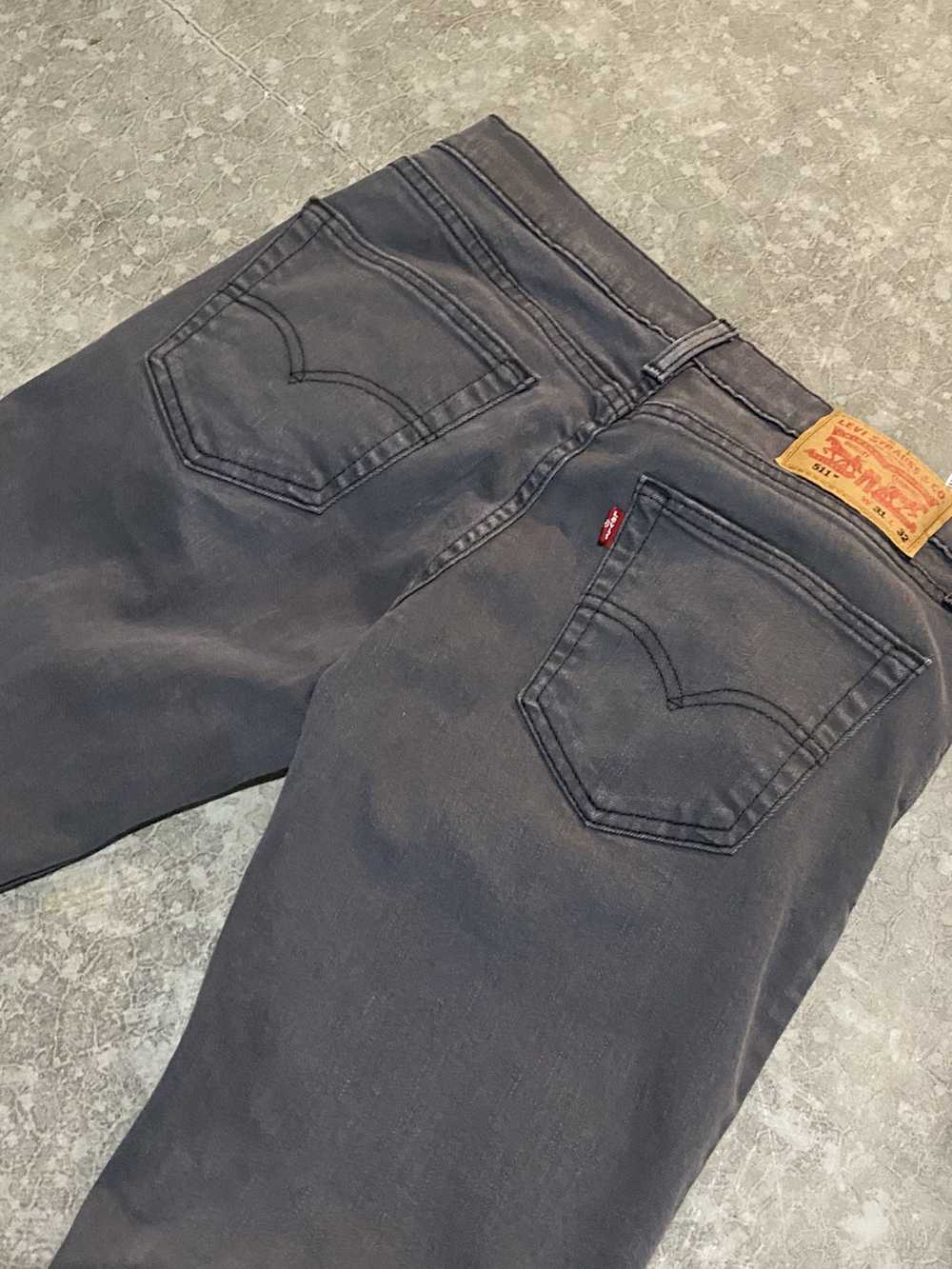 Levi's × Streetwear × Vintage Grey Levi 511 Jeans… - image 8