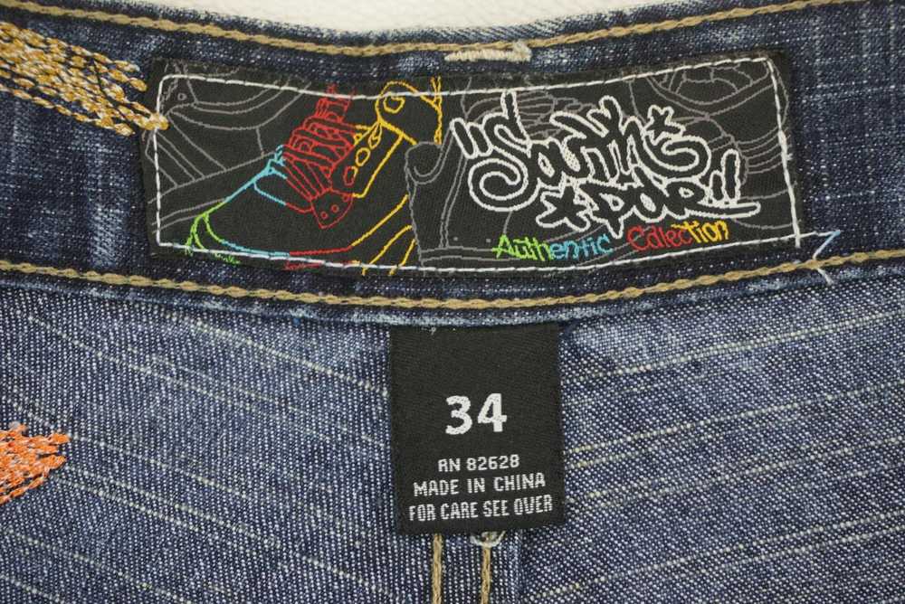 Southpole × Streetwear × Vintage Baggy Denim Embe… - image 12