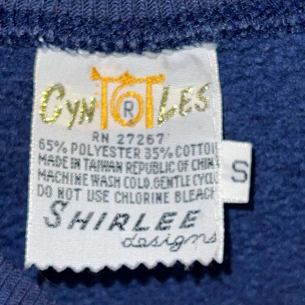 Other VINTAGE Cyn Les Shirlee Blue Sweatshirt Ora… - image 4