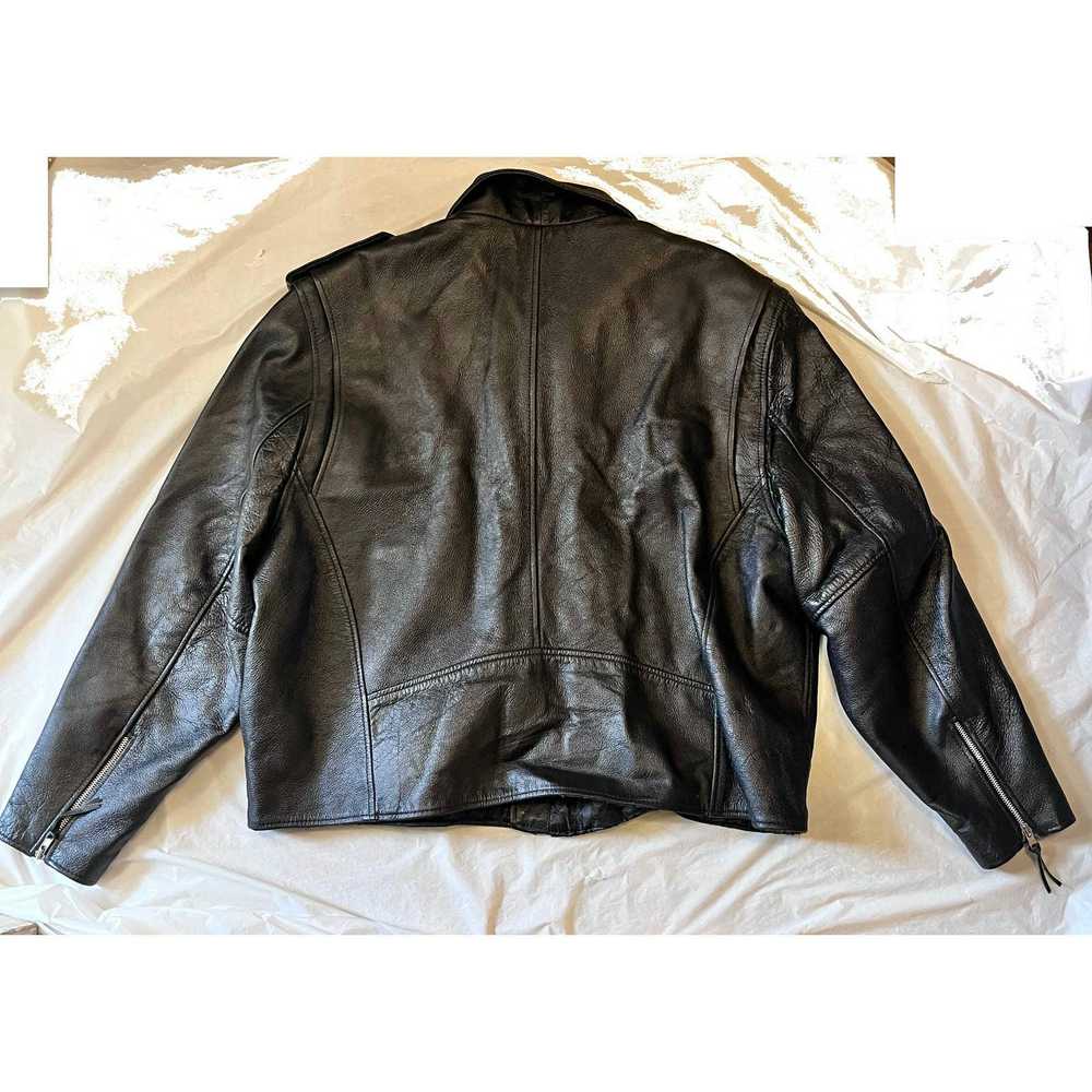 Fmc Vintage FMC Men's Leather Motorcycle Biker Ja… - image 11