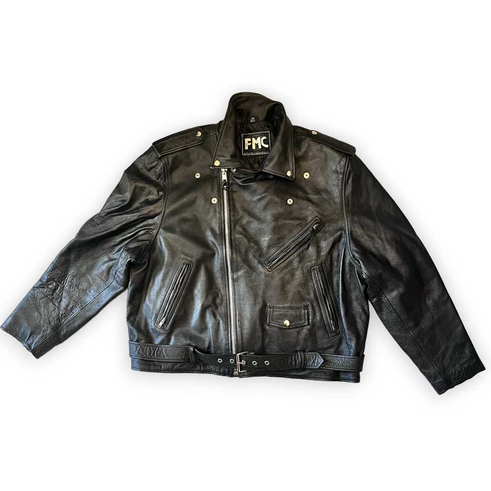 Fmc Vintage FMC Men's Leather Motorcycle Biker Ja… - image 1