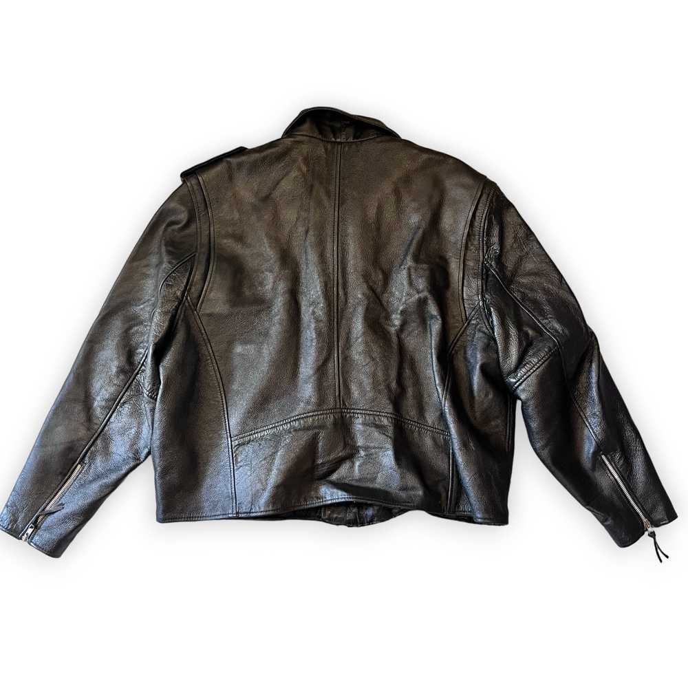 Fmc Vintage FMC Men's Leather Motorcycle Biker Ja… - image 2