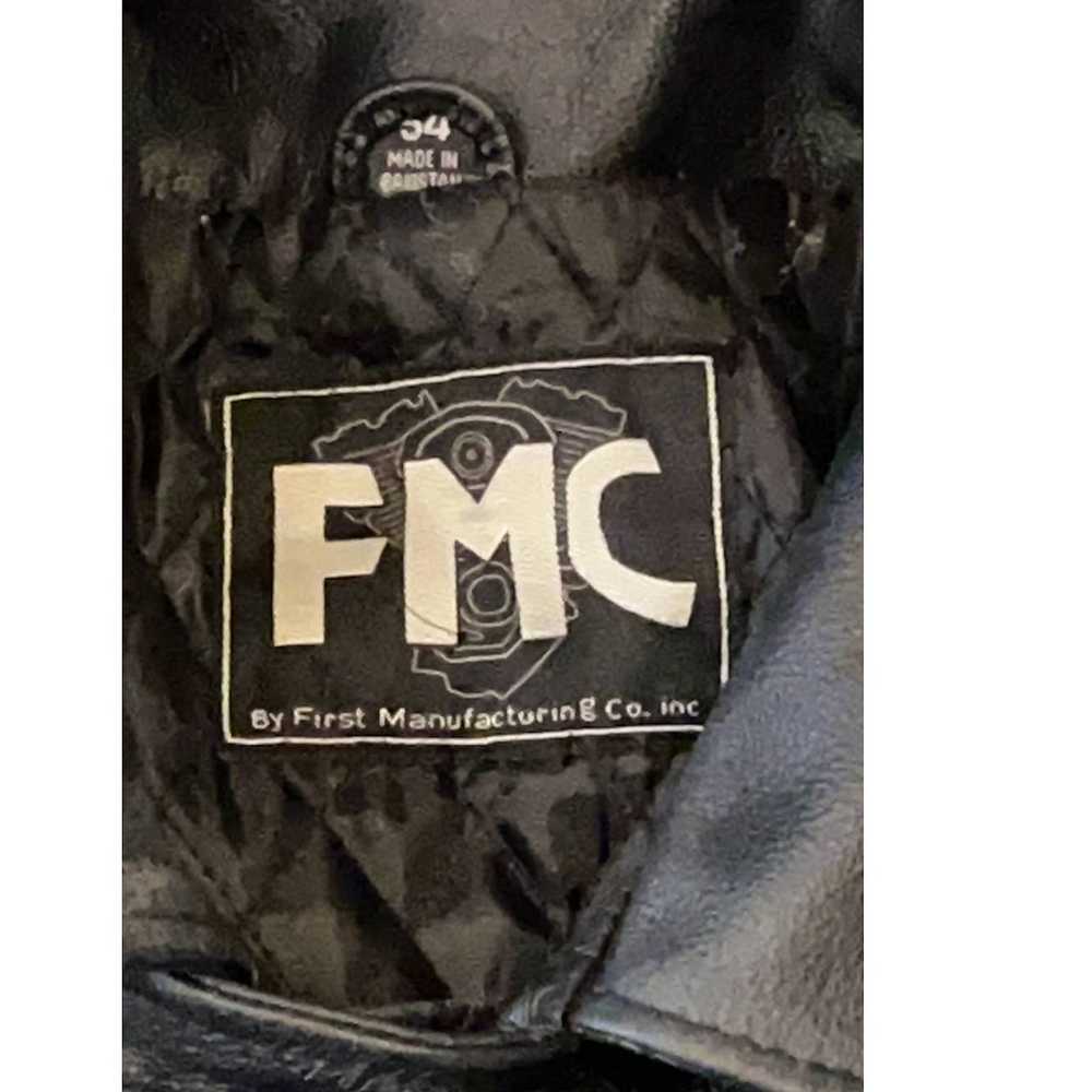 Fmc Vintage FMC Men's Leather Motorcycle Biker Ja… - image 4